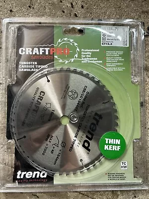 Trend 184mm Circular Saw Blade Thin Kerf 16mm Bore 48T. • £20
