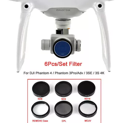$30.79 • Buy Camera Lens UV CPL ND4/8/16 Filter Protect For DJI Phantom 4 3s 3pro 3se 3 4k