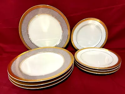 Mikasa Palatial Gold 8 Piece Set Of 4 Each Bread 6 1/2  & Luncheon Plates 9  • $89.95