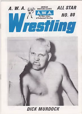 Vintage AWA Wrestling Program #80 Dick Murdock 1972 70s Verne Gagne • $30