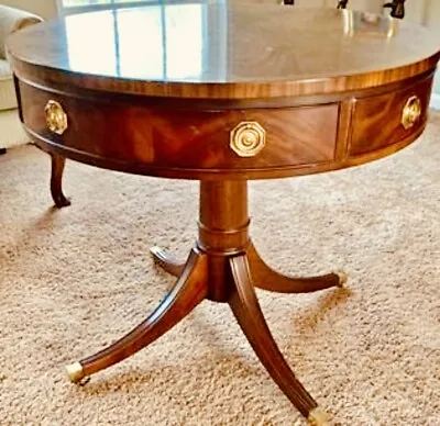 Hickory Chair Company James River Collection Drum Tables Pedestal • $1690