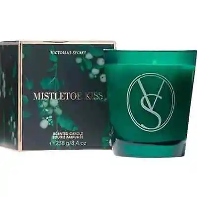 Victoria’s Secret Mistletoe Kiss Candle Single Wick Fragrance Scented 8.4 Oz NWB • $15