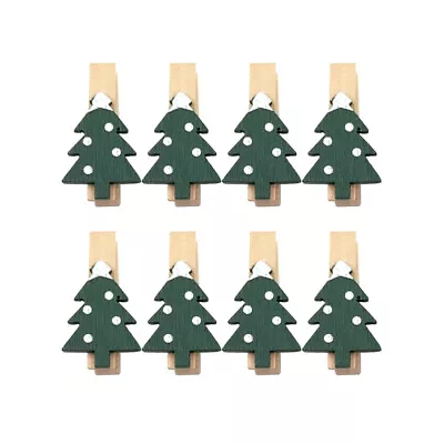  25 Pcs Photo Mini Clip Snowflake Peg Wooden Pegs Clothing Folder • £7.98