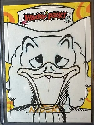 2023 WACKY PACKAGES FLASHBACKS 1973 SKETCH CARD QUACKER OATS By NIBERT 290 • $149.99