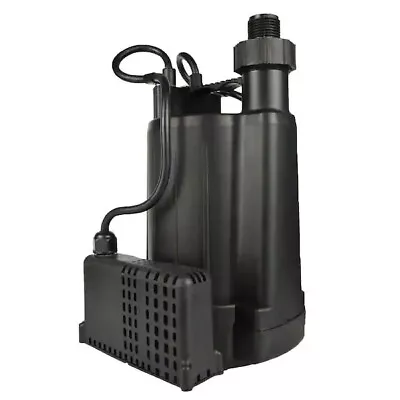 Everbilt EBAU33 Submersible Automatic Utility Pump - 1/3 HP - Black • $55