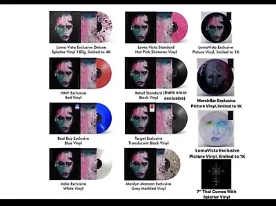 Marilyn Manson We Are Chaos Vinyl LP ENTIRE COLLECTION SEALED LIMITED EDITION • $2150