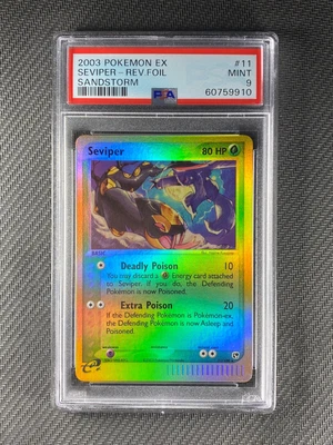 $1.25 • Buy Pokemon Card PSA 9 Mint Seviper Sandstorm 2003 Reverse Holo 11/100