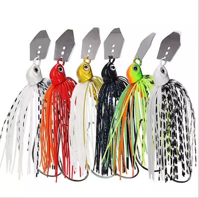 Chatterbait Fringe Bait Jighead Pike Perch Approx. 9 Cm 12 G Artificial Bait Rubber Fish • £3.59