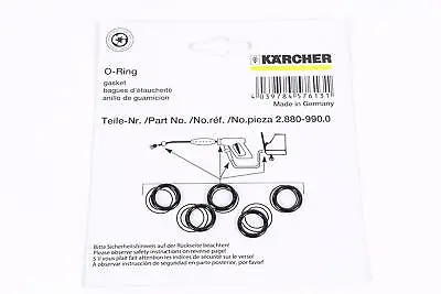 KARCHER K2 K3 K4 Pressure Washer Lance Gun Hose Rubber O-RING SEAL 5PK 28809900 • £5.75