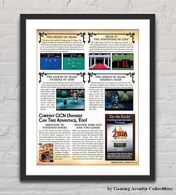 The Legend Of Zelda Collector's Edition Guide Glossy Promo Poster Unframed G5923 • $22.98