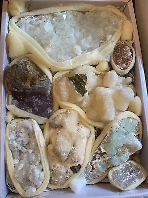 Lot Of Zeolite Rocks *Avid Collector* Crystals And Mixed Minerals • $80