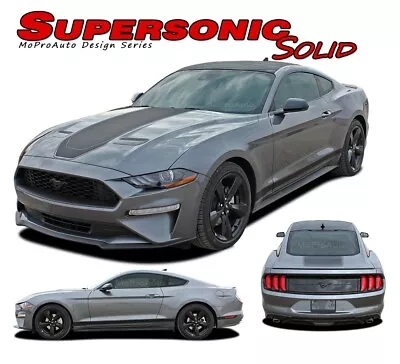 2018-2022 Ford Mustang SUPERSONIC Racing Stripes Mach 1 Rally Decals 3M Graphics • $179.99