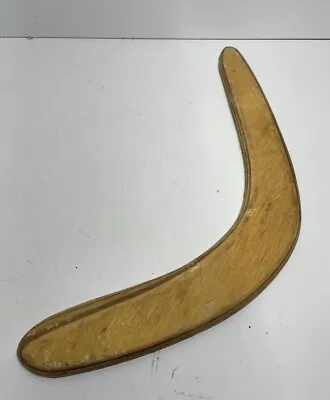 Vintage Hand Made Plywood Wooden Boomerang 18  • $9.99