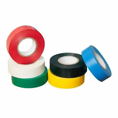 PVC Insulation Electrical Tape Flame Retardant Various Colours And Pack Sizes • £1.95