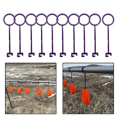 10 Pieces Clay Target Holder Clay Pigeon Hooks Professional Shooting Practice • $19.16