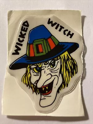 Wicked Witch Vintage Halloween Monster Puffy Sticker • $6