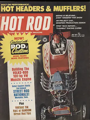 Hot Rod July 1971 Building Volks-Rod R&C At Random 1971 Camaro 042920DBE • $22.48