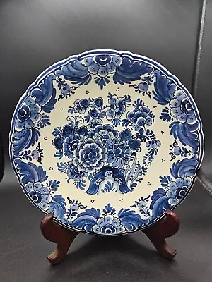 VTG. Delft Blue Hand Painted Hanging Plate Holland • $40