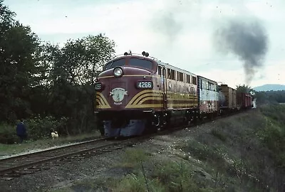 Original Train Slide  Boston Maine F-7  #4266 10/1982 Conway Scenic Track #18 • $4.50