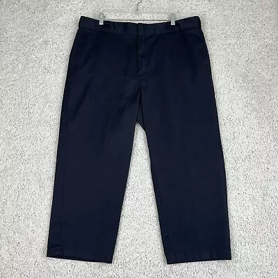 Dickies 874 Pants Mens Size 40x26 Blue Canvas Original Fit Work Chinos Khakis • $14.99