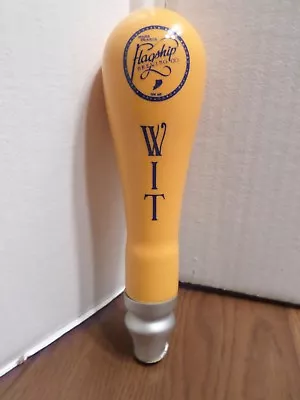 Flagship Wit Shotgun Mini Rare 7.5  Draft Beer Tap Handle Shift Knob Mancave Bar • $29.75
