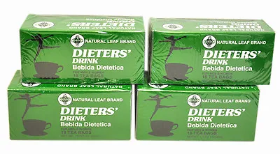 £20.80 • Buy 4 BOXES OF Dieters' Drink Bebida Dietetica Natural Leaf Brand Dieters 72 Tea Bag