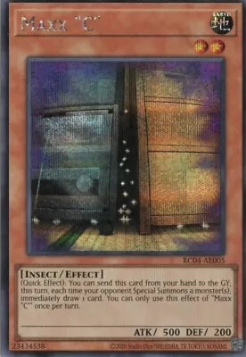 Yugioh Asian English Maxx  C  RC04-AE005 Secret Rare • $25.56