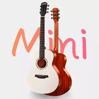 Donner M1 Acoustic Guitar 36 Inch Mini Guitars Maghony Body Rosewood Fretboard • $69.99