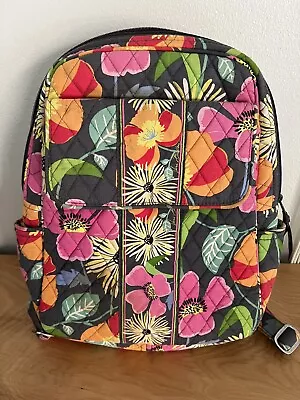 Vera Bradley Large Backpack Jazzy Blooms Colorful Many Pockets EUC • $35.99