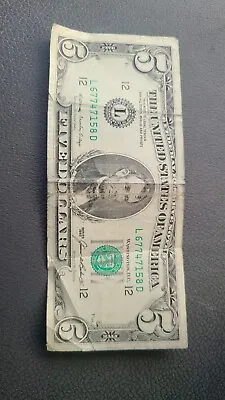 Rare 5 Dollar Bill 1985 • $400