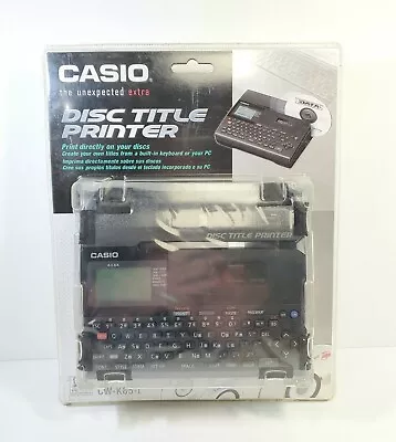 $139.99 • Buy NEW Casio CW-K85-L Disc Title Printer Compact Disc CD DVD Printer Prints On Disc