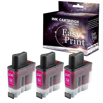 3PK LC-41 LC41 Magenta Ink Cartridge For DCP-110C DCP-120c 1840C MFC-5440CN • $9.99