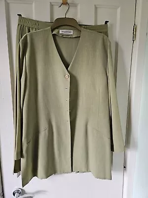 Jacques Vert Green Jacket And Skirt • £15