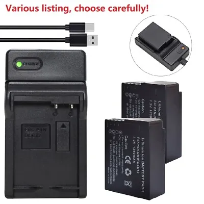 Battery Or Charger For Panasonic DMW-BLC12 Lumix DMC-G5 G6 GH2 GX8 FZ300 FZ2000 • £5.99