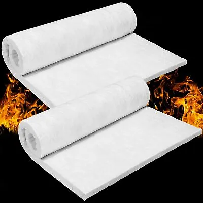 Fire Pizza Oven Ceramic Silicate Fiber Blanket Insulation Roll Fireproof Mat Pad • £38.94