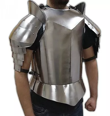 Medieval Knight Cuirass Armor SCA LARP Medieval Armor Warrior Crusader Jacket • $249.49