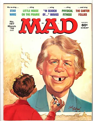 Mad Magazine #197 - March 1978 - 60¢ Cheap Classic From The Usual Gang Of Idiots • $2.99