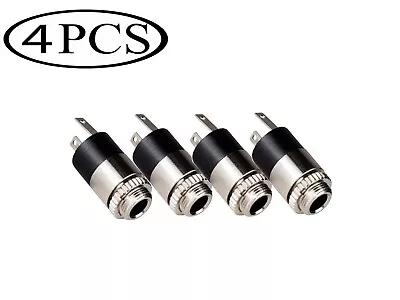 New 4 Pack 3.5mm 1/8 Mini Plug Stereo Audio Panel Mount Headphone Jack • $4.91