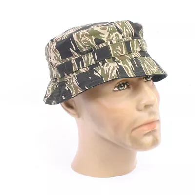 Replica Reversible Boonie Hat Vietnam Tadpole Tiger Stripe To Black AX086 • $45.61