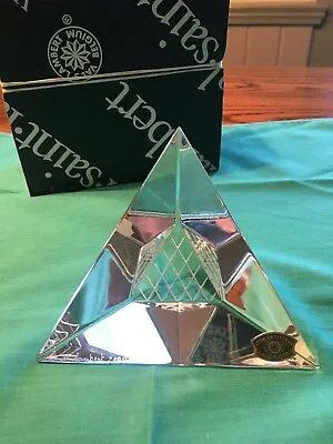 $40 • Buy Val- Saint Lambert Crystal Louvre Pyramid 3 1/2 Inches  Signed Zoritehak. 