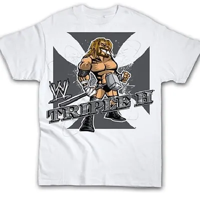 Tee Shirt Wwe Wrestling Triple H Illustrated Hhh Size Child L'9 - 11 Years • $42.47