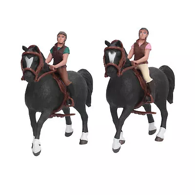 New Horse Rodeo Figurine Children Kid Simulated Farm Horse Rider Model Toy Birt • $21.04