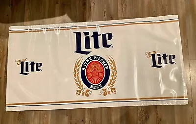 Huge Miller Lite Banner With Classic Lite Logo (33  X66 ) • $75