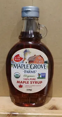 1 X 330g Maple Grove Farm %100 Pure Organic Maple Syrup Bb 12/2024 • £9.99