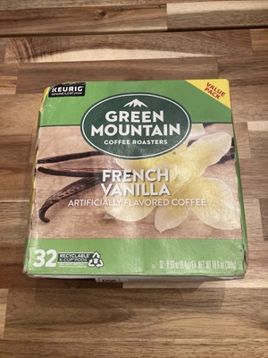 $28.95 • Buy Green Mountain Roasters Light Roast Coffee French Vanilla K-Cup Pods 32ct 12/23
