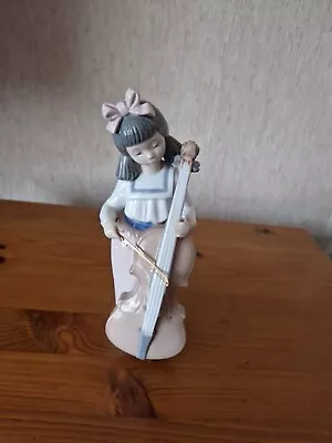 Nao By Lladro Figurine Ornament - Girl With Cello • £20