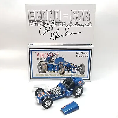 1/18 GMP Bobby Marshman Econo-Car Rental #5 Diecast Dirt Champ Blue W/Box 7625 • $99.95