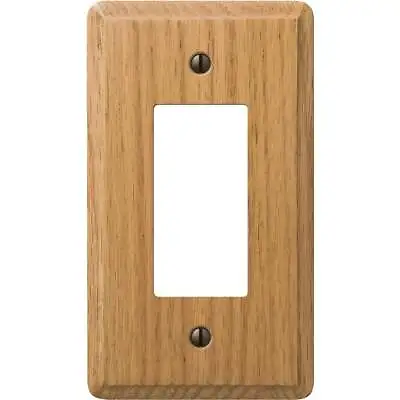 Amerelle 1-Gang Solid Oak Rocker Decorator Wall Plate Light Oak 901RL Amerelle • $11.91