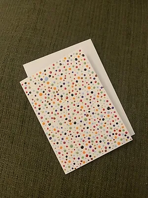 Original Hand Painted Greetings Card Spotty Spots Dotty Dots Card • £3.49