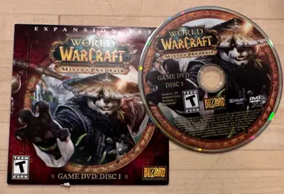 World Of Warcraft: Mists Of Pandaria (PC DVD Rom) Disc 1.  PC Or Mac • $10.69